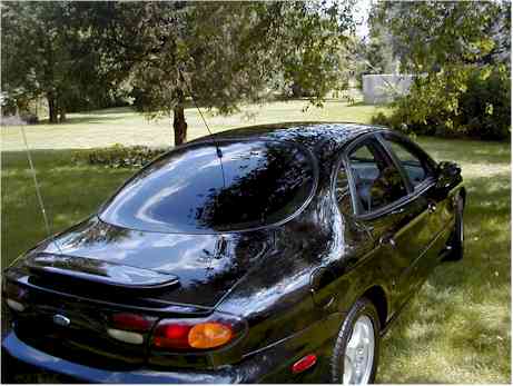 The back of Randy Smith's 97 Ebony Satin